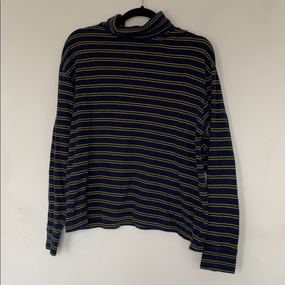 Striped turtleneck